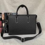 Authentic Exotic Ostrich Skin Men Large Business Briefcase Bag Laptop Case