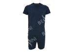 Mens Cotton Jersey V Neck Tee Short Pants Pyjamas Set Summer Pyjamas Logo