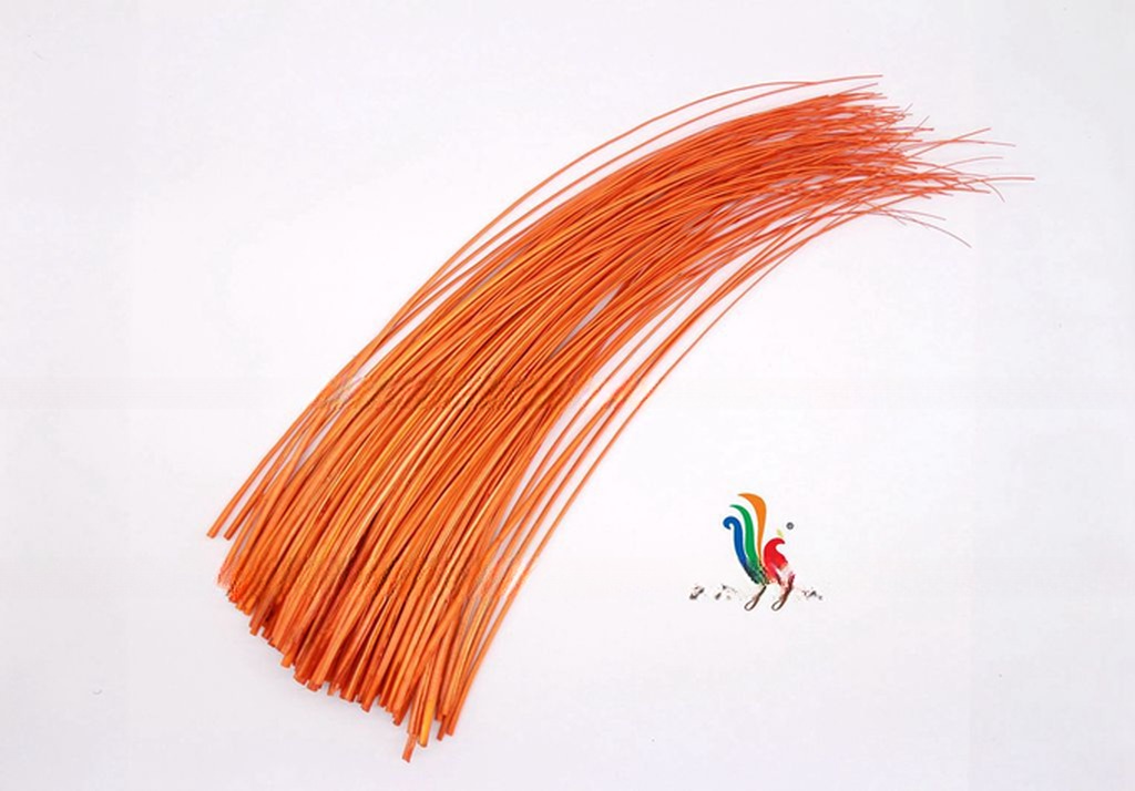 Millinery Supplies Ostrich Feather Quill with Dyed Pattern 50-55cm