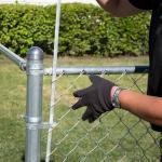 Rubber PVC Coated Chain Link Fence Farm Steel Wire Mesh Fencing