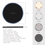15W 10W Qi Wireless Charger Pad 100mm LED Light Fast Charging Wireless Charger