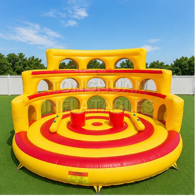 Commercial Inflatable Gladiator Joust Arena for Interactive Team Building Events Party Rental Businesses Festivals and Entertainment Centers