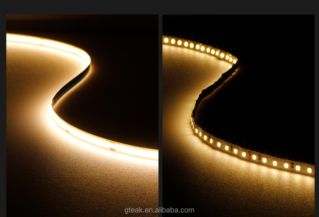 Decorative Background indoor flexible led strip Light rgb white warm blue color 5V 12v 24V 5M Luminous cob led strip light