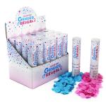 Reveal Gender Confetti Cannon Biodegradable Party Poppers For Baby Shower