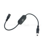 12V Male to Female 5.5x2.1 Barrel Jack DC Power Led Dimmer Switch Cable for Led