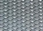 Electric Galvanized Stretched Steel Mesh , Silver Plain Expanded Metal Sheet