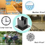 4x4 Post Base Wood Fence Post Base Bracket for Added Stability and Support B2B