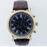 Buy cheap High quality Stainless steel fashion watch with geniune leather strap from wholesalers