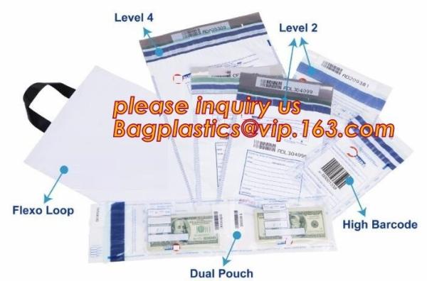 tamper proof sealing bags;security police bag;security bank coin bag, Custom