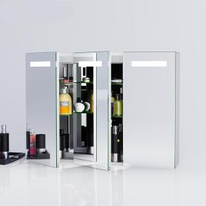China Anti Fog LED Light Up Bathroom Mirror Cabinet IP44 / Led Bathroom Cabinet wholesale