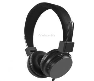 China HIFI sound true stereo wired earphone headphone headset with over ear ear cushion ear pads wholesale