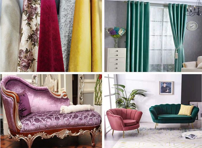 100% Polyester Holland Velvet Fabric For Curtain Car Sofa Cover Upholstery
