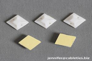 China 25*25mm Good Price with Tie cable plastic Self-Adhesive Tie Mount wholesale