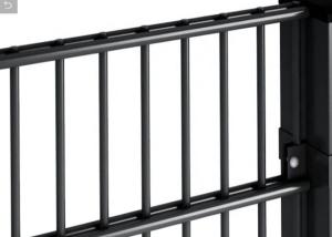 China Security 868 656 Double Welded Wire Mesh Fence 50*200mm Hole Powder Coating wholesale