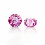 Labs Heart Barely Pink Loose Moissanite Gemstones 1 Carat 6mm