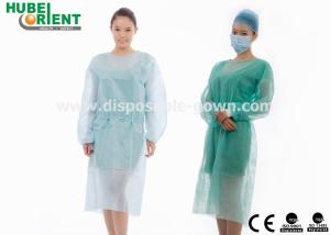 China Antibacterial Disposable Medical Isolation Gown With Long Sleeves wholesale