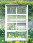 Waterproof UPVC Single Hung Windows Vinyl Single Hung Hurricane Windows