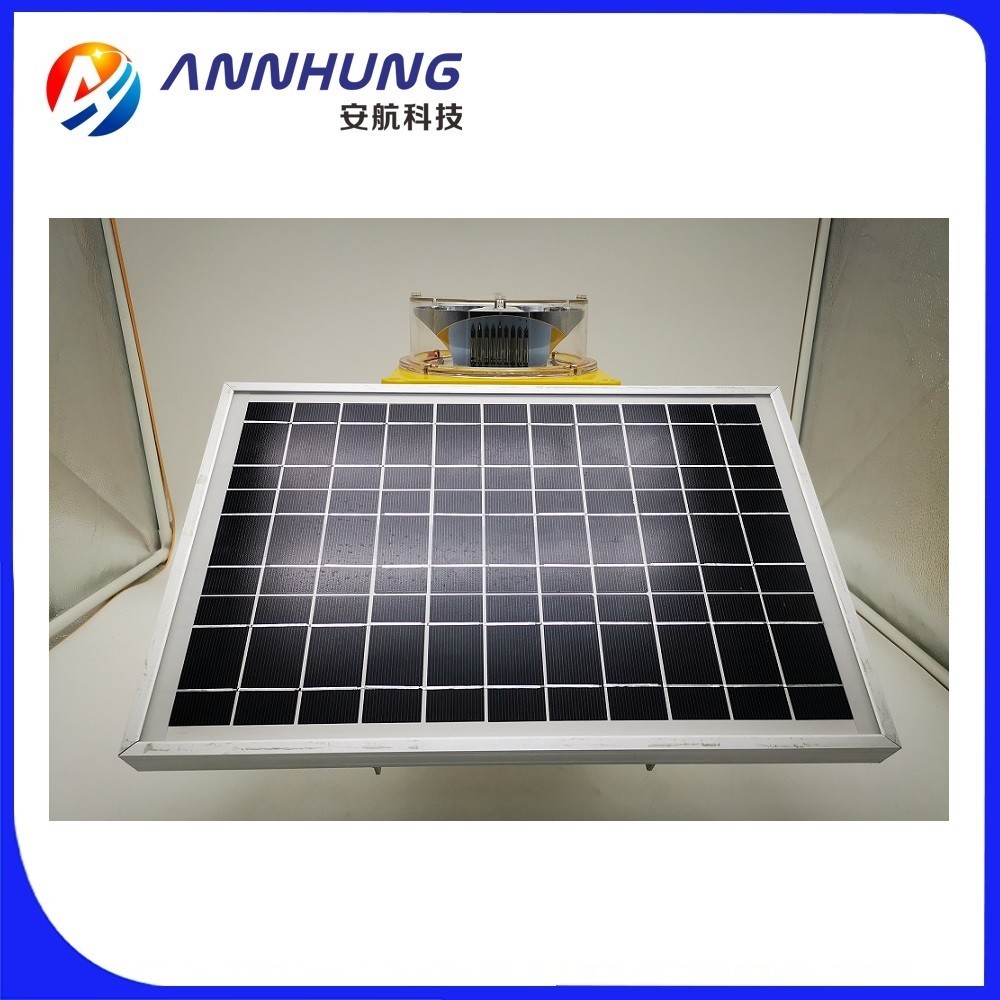 AH-MS-A1 Solar Aviation Obstruction Light , LED Warning Lights Type A L865