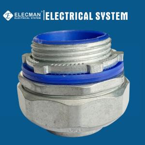 China Straight Type Zinc Liquid Tight Connector 1-1/4&quot; With Insulated Throat wholesale