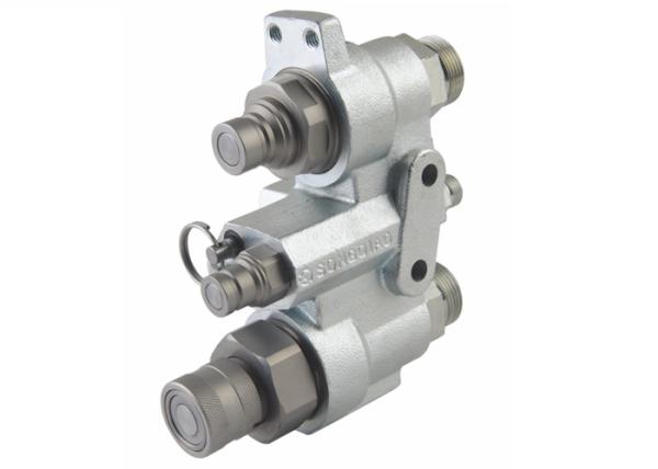 Easy Cleaning Flush Face Hydraulic Quick Couplers , Durable Parker Flat Face