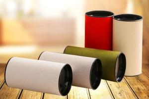 China Customized Printing Cylinder Paper Tube Cardboard Packaging Boxes Round Paper Tube With EVA Insert For Glass Test Tube W wholesale