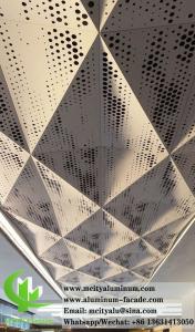 China Perforated Aluminum Panel With Perforation Pattern For Ceiling With LED Lighting wholesale