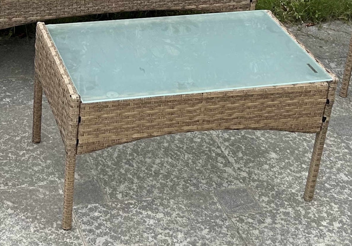 UV Resistant Rattan Sofa Waterproof Design Indoor Outdoor Sofa Table Chair Dining Desk Ottoman Furniture Set
