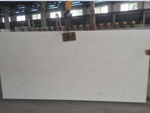 China Large White Mirror Quartz Floor Tiles , Solid White Quartz Countertops Slab wholesale