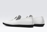 Hand Painted Pattern Mens Leather Loafers Custom Cartoon Shoes Fashion Style