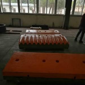 China Casting Stone Crusher Jaw Plate High Manganese Steel Ore Mining wholesale