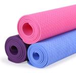 Anti Slip Surface TPE Foldable Yoga Mat , 4mm / 6mm Yoga Mat Premium Non slip
