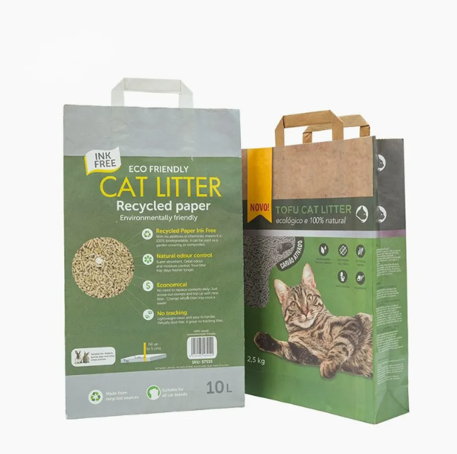 Leak Proof Compostable Cat Litter Bag 50 Bags Per Pack Eco Friendly Packaging for Pet Waste Disposal