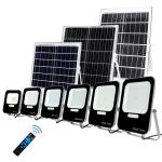 100w 150w 200w LED Solar Powered Flood Lights Warehouse Ground Mounted Remote