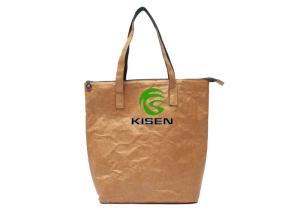China Unti Tear Dupont Tyvek Shopping Bag Water Resistant Brown Color For Ladies wholesale
