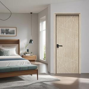 China 100% WPC Door Frame Easy To Install WPC Hollow Door Impact Resistant wholesale