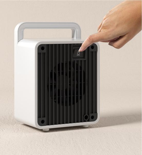 ABS 900W Mini Smart Tabletop Portable Electric Warmer Handy Desktop PTC Fan