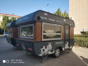 China Outdoor food trailer cart Snacks Food Cart Mobile Ship Type Kiosk Food Catering Trailer wholesale