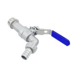 Straight Through Type Stainless Steel Thread Valve Faucet with Floating Ball
