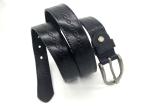 Ladies Embossed Leather Belt / Pants Or Jeans Waist Belt With Zinc Alloy Buckle
