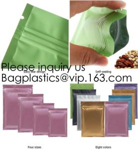 China Holographic Packaging Bags For Glitter Powder Packing Laser Small Zipper Lip Mask Bag Eyebrow Brush Hologram Foil Pouch wholesale