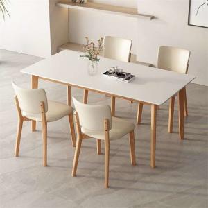 China Stone Marble Top Modern Luxury Wooden Dining Table OEM ODM wholesale