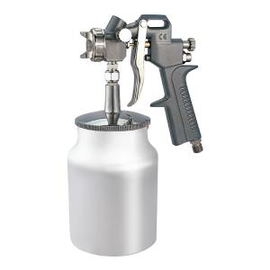 China Suction Feed Air Spray Paint Gun 1.8mm Stainless Nozzle 1000ml Capacity Airbrush Painting Tool wholesale