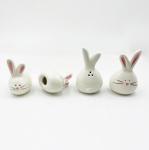Stylish Porcelain Rabbits Ceramic Bunny Figurines Easter Decoration Gift For