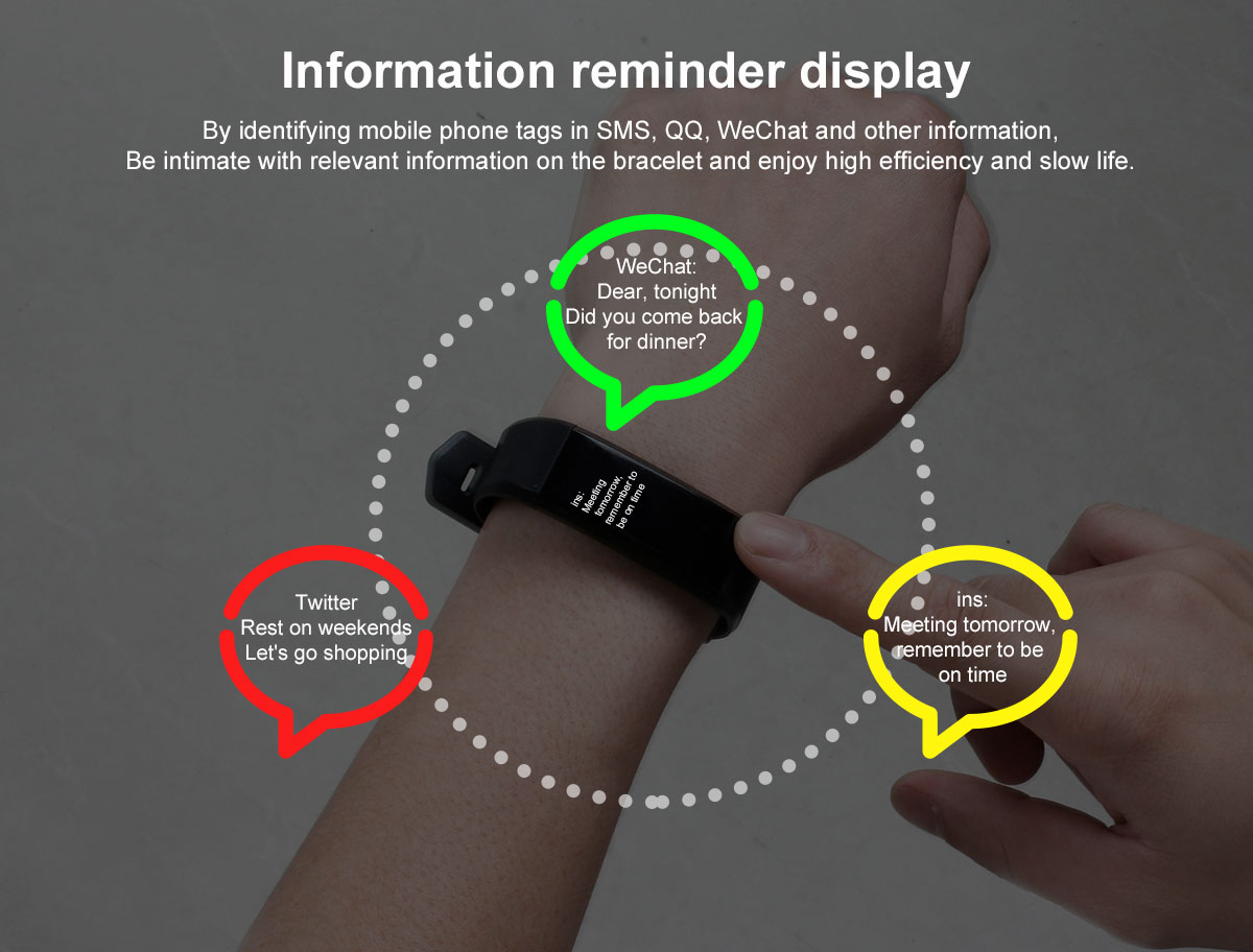 Fitness Tracker Smart Band Activity With Heart Rate 115 Plus With Exercise Smart Bracelet