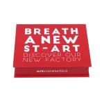 Red Printing Blush Baked Eyeshadow Palette Matte Lamination with Brush