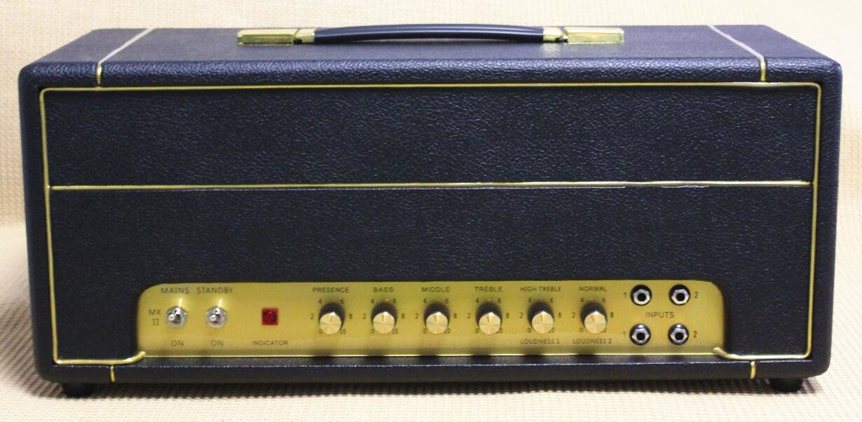 Grand Style Reissue Plexi59 Handwired Tube Guitar Amplifier 50W with Ruby Tubes Imported Components in Black (Plexi59)