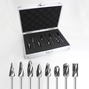 China Trial Order Acceptable Metric Tungsten Carbide Burr Set For Die Grinder Drill Bits YG6 Grade wholesale