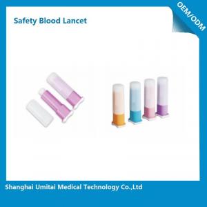 China Easy Handling Disposable Blood Lancet For Blood Sugar Less Pressure Powder on sale