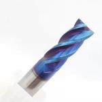 Blue Nano Coating Carbide End Mill Cutter HRC65