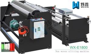 China Single Handed Operation Non Woven Fabric Slitting Machine With PLC Control wholesale